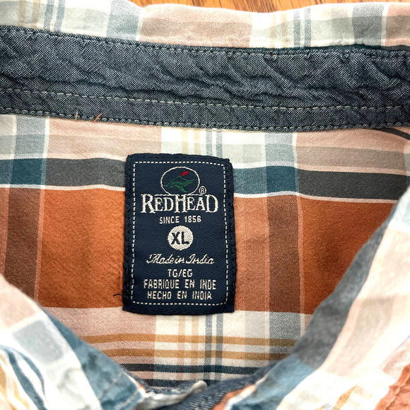 RedHead Button up shirt Men Sz XL slightly used - Picture 5 of 6